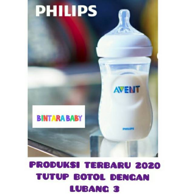 ORIGINAL LENGKAP BOX Botol Susu Philips Avent Natural 260ml Botol Susu Avent Wide Neck 260 ml Wideneck Natural Baby bottle