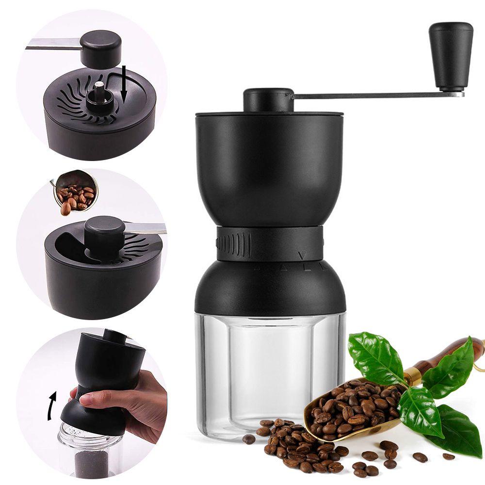 Solighter Alat Penggiling Kopi Manual Coffee Accessories Ceramics Burr Spice Adjustable Knob Setting