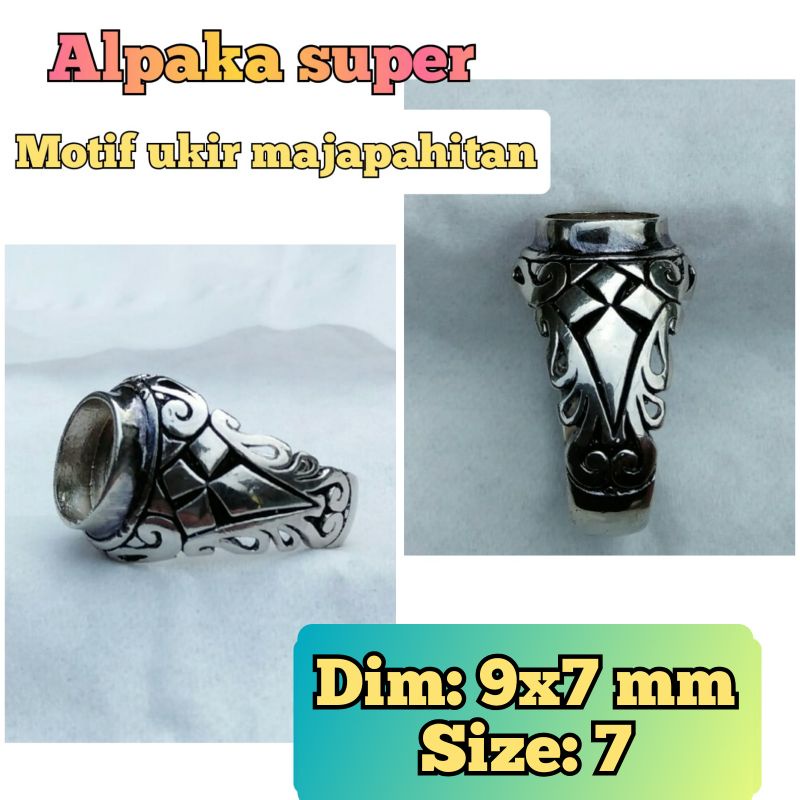 Emban Alpaka super Motif ukir Majapahit alpaka bakar.63