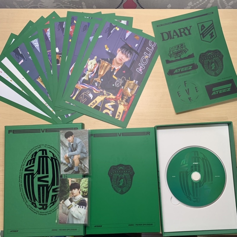 Ateez Epilogue Diary Fullset include PC