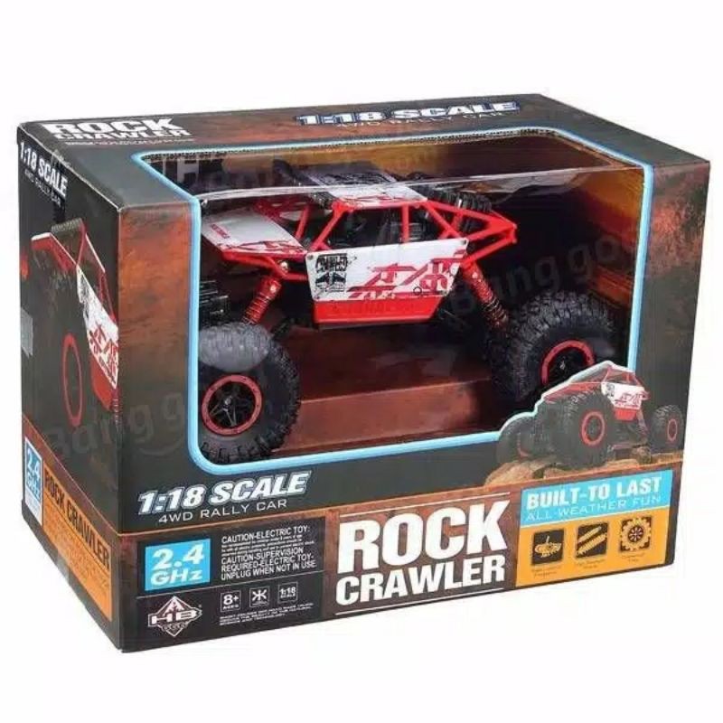 Rock Crawler 1:18 scale 4wd Rally car mobil remote remot control
