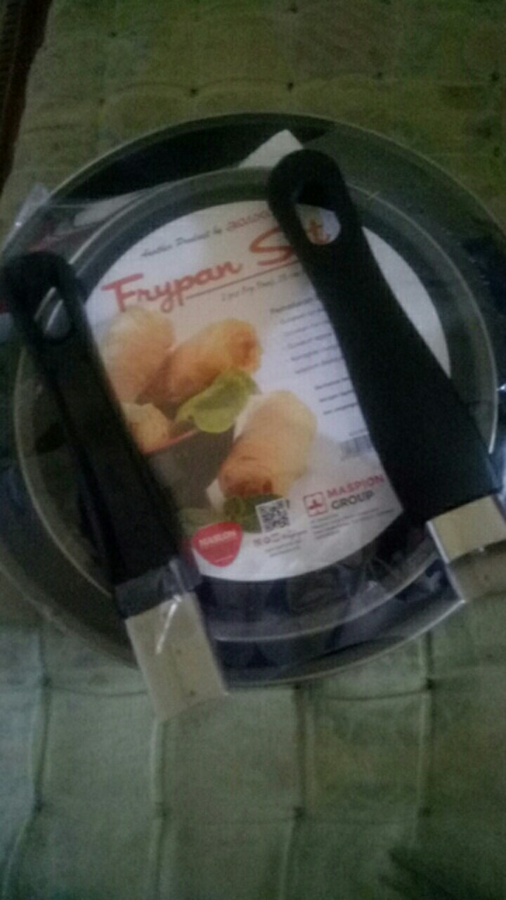 Frypan Set Maspion Teflon 18 & 23 Cm Anti Lengket 2in1 Fry Pan Penggorengan Grosir
