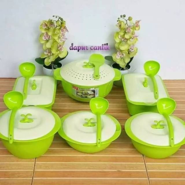 set avista emerald ready hijau dan ungu