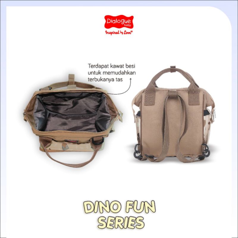 Dialogue tas kecil 3in1 dino DGT7253 / tas ransel bayi