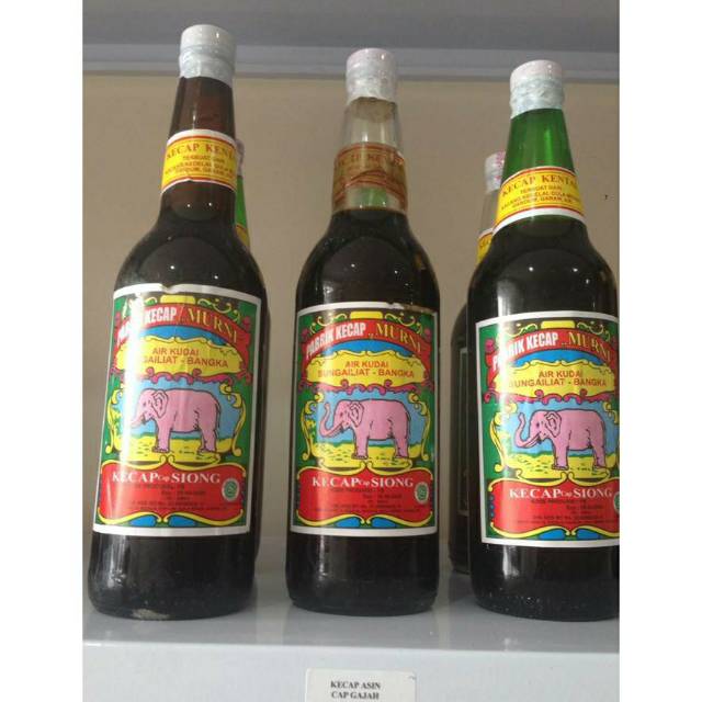 

Kecap asin cap siong / cap gajah sungai liat bangka 600 ml