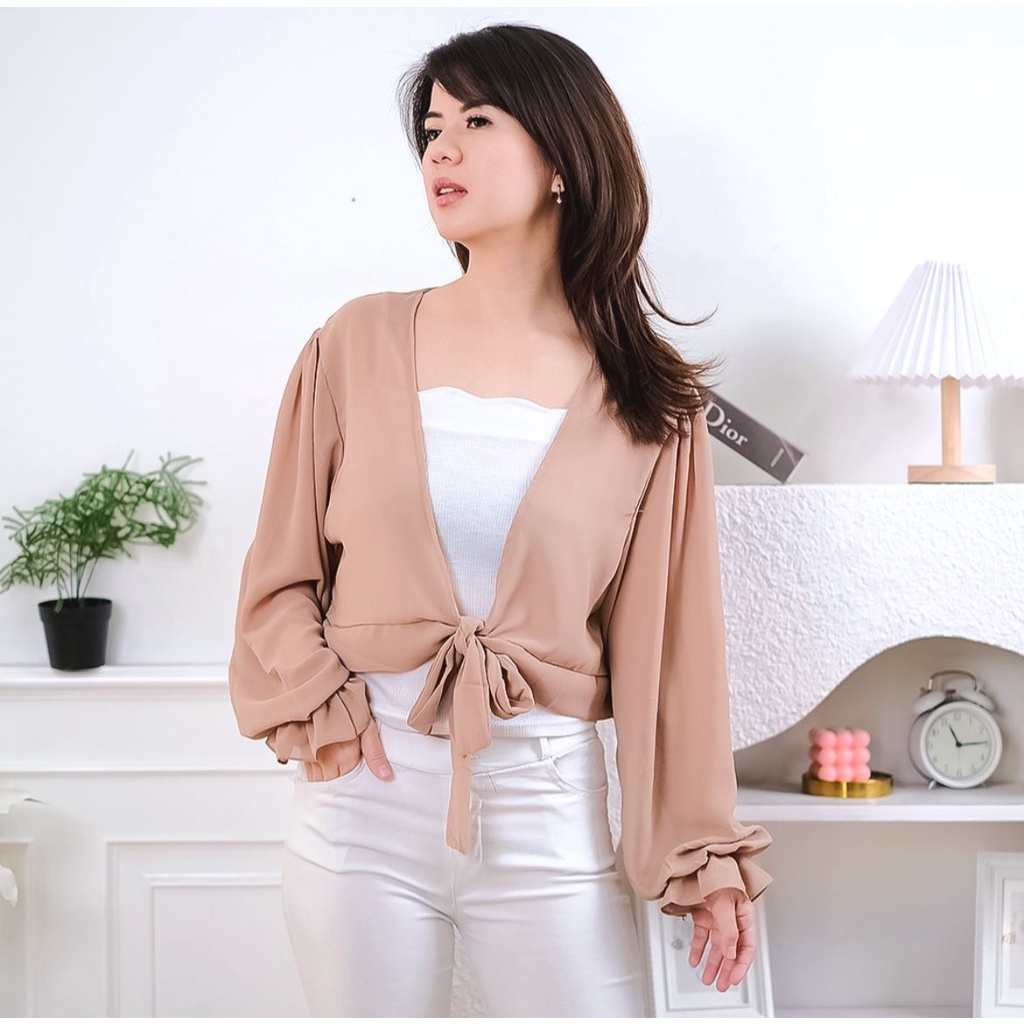 Outer Fuji/￼Korean Cardigan/Outer Kardigan Polos / outer wanita