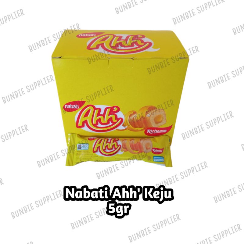 

Richeese Nabati Ahh 5gr x 20pcs Snack cemilan Keju Coklat (KARTON)