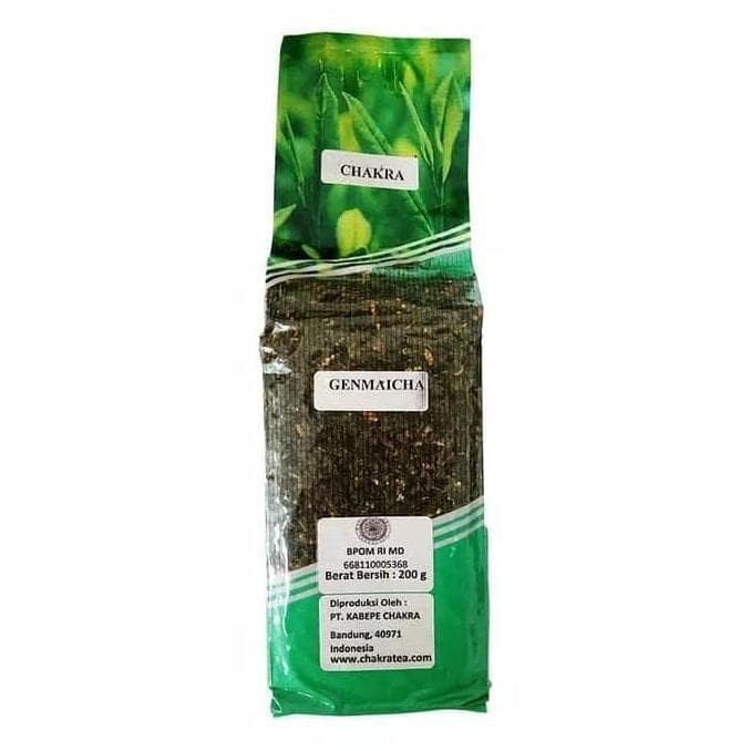 JAW CHAKRA Genmaicha Teh Hijau Beras Jepang Brown Rice Green Tea 200g