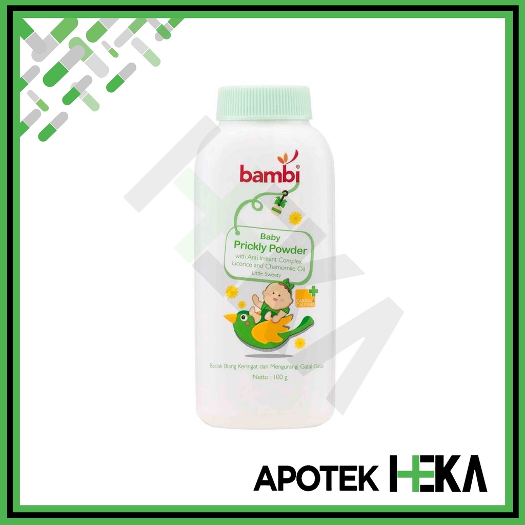 Bambi Baby Prickly Heat 100 g - Bedak Anti Iritasi Bayi (SEMARANG)