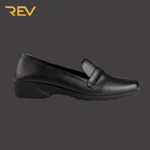 ☀ REV STORE ☀ Sepatu Formal Wanita Kulit Sintetis - Sepatu Pantofel Wanita Hak 2cm