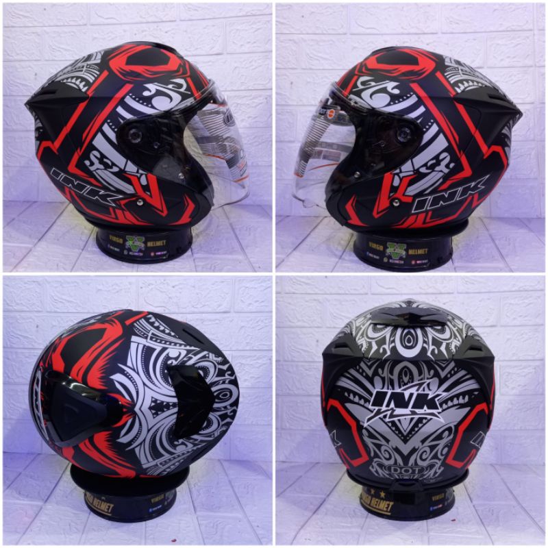 INK DYNAMIC MOTIF SERI#3 BLACK MATT RED INK DYNAMIC ORIGINAL TERMURAH