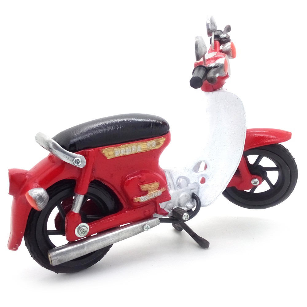 Miniatur Motor Honda Pitung 70 Klasik Antik Unik Artistik - Merah