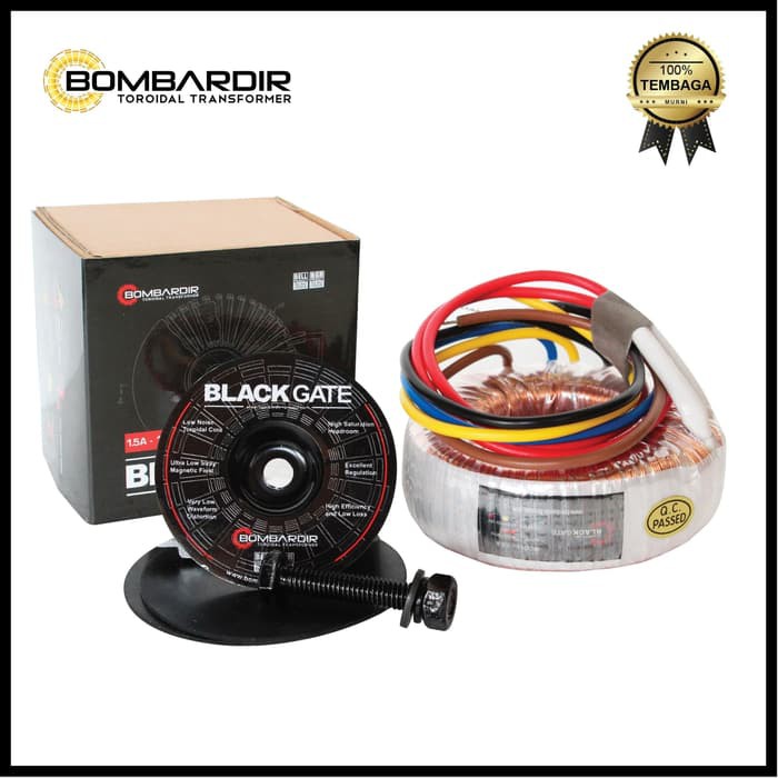 TRAFO BLACKGATE TOROID 1,5A-18V NOL BOMBARDIR BLACKGATE TRAVO DONUT 1.5A 18V NOL TOROID BELL BGR