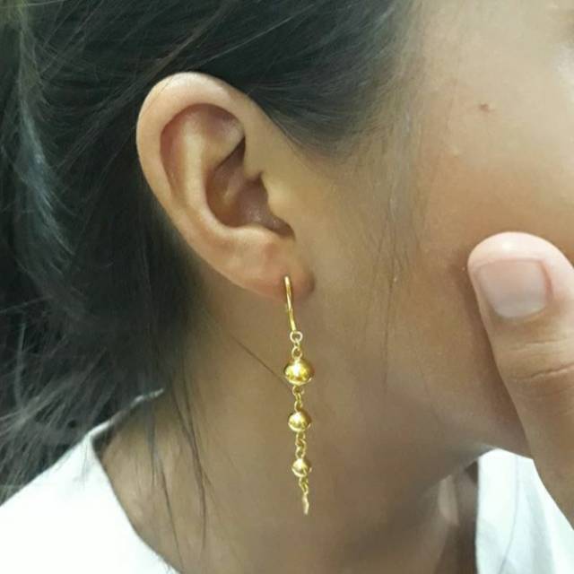 Anting Model 3-5 gr. Emas Asli 24K. Kadar 99,9%,