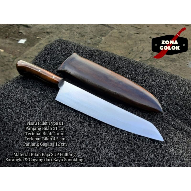 Pisau Pilet Sonokeling Fulltang Sup9