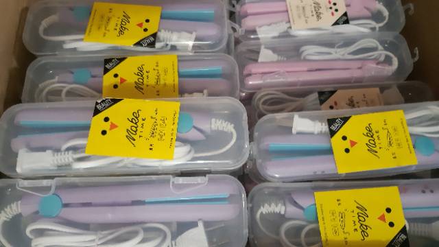 Cod - F77 Catok Mini Lucu Catokan Rambut Multifungsi 2 in  / Catok Mini travelling-4