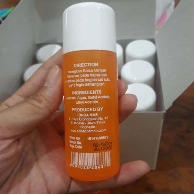 Aseton salsa  varnish remover  pembersih kutek kutex kuku 80 ml besar