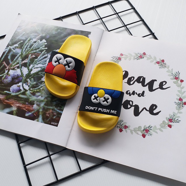 HappyOliver SANDAL ELMO IMPORT Sandal Anak selop karet lucu Sendal anak motif untuk anak perempuan laki