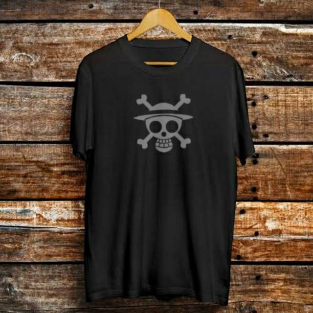 kaos one piece anime cotton combed 30s M L XL