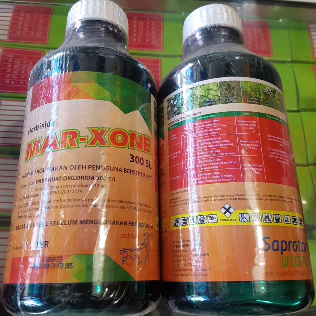 Herbisida MAR-XONE 300SL Parakuat Diklorida Isi 1liter