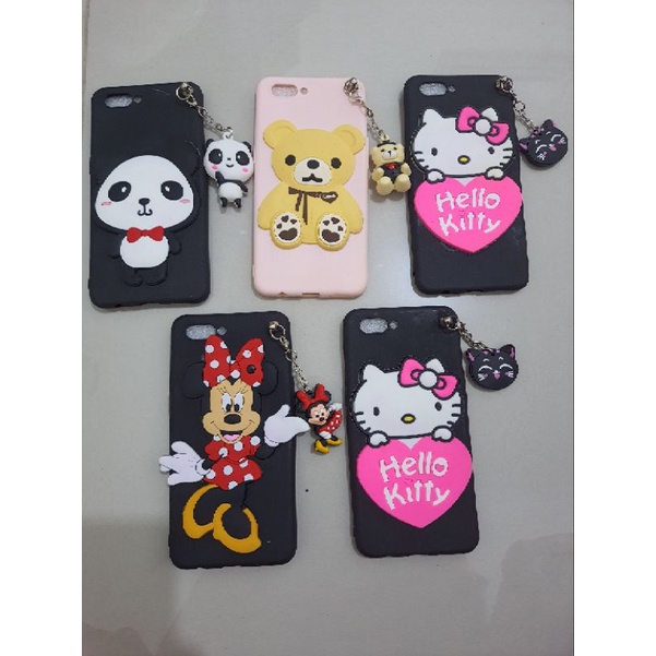 Case Softcase Karakter Oppo A3S + Gantungan