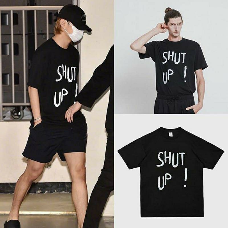 Kaos Tshirt Shut Up V Taehyung BTS
