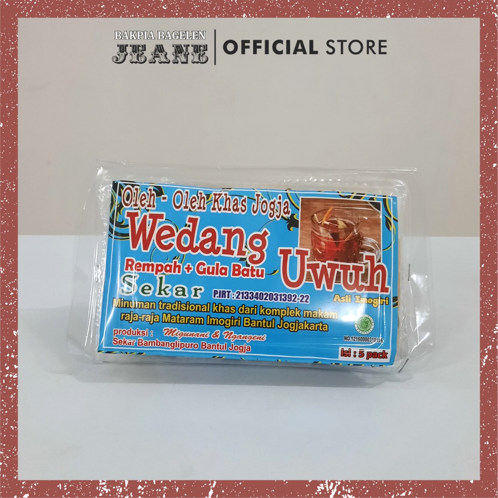 

WEDANG UWUH isi 5 pcs kemasan Mika dan Besek