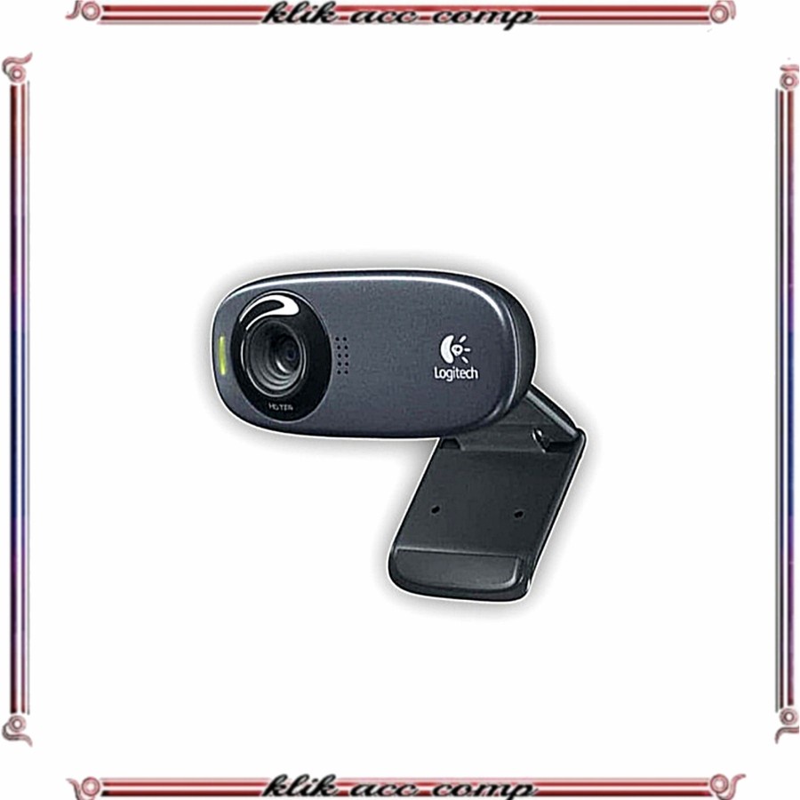 Logitech C310 Webcam HD 720p dengan Mikrofon Noise-Reducing untuk Win