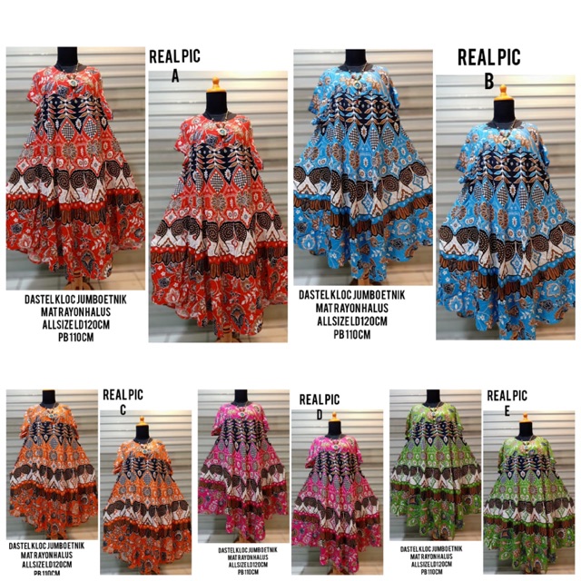 Daster klok jumbo batik solo