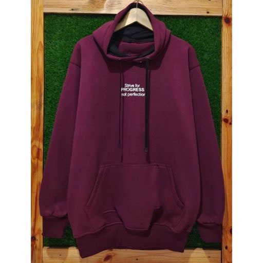 Suiter Hoodie flecce Premium Kachios - Sweater Hoodie Kachios - Hoodie Pria / Wanita - Hoodie Marun Burgundy Jumbo Original Kachios Project terlaris dan termurah