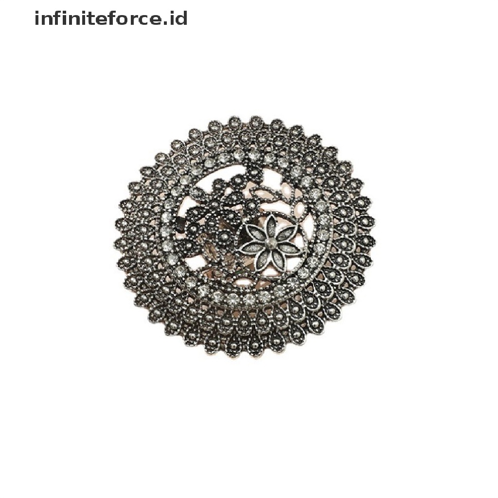 Infiniteforce.id Cincin Lapis Emas Motif Ukir Bunga Gaya Retro Vintage Untuk Wanita