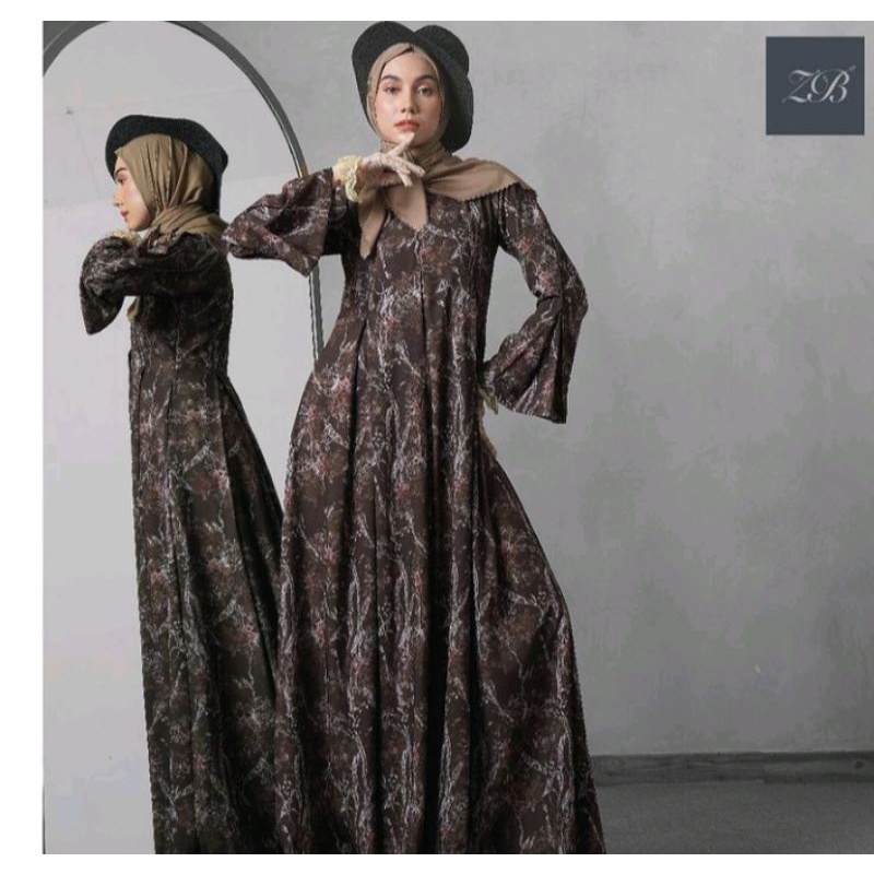 Yumna Dress HLZB ZB HeavenlightsbyZb Zerina Banu Gamis Abaya