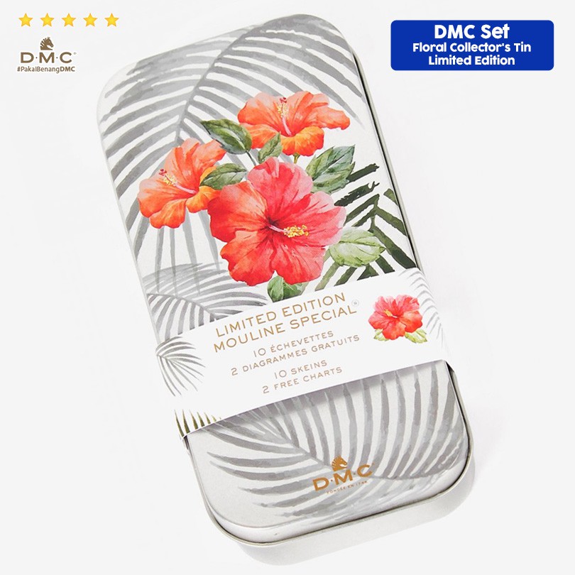 DMC Floral Collector Metal Tin Limited Edition Benang Pola Sulam 117ZG