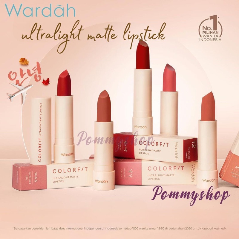 Wardah Colorfit Ultralight Matte Lipstick | Lipstik