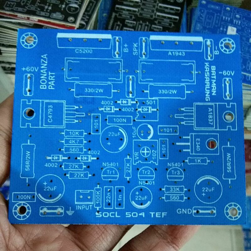 Pcb socl 504 amplifier board pcb SOCL 504