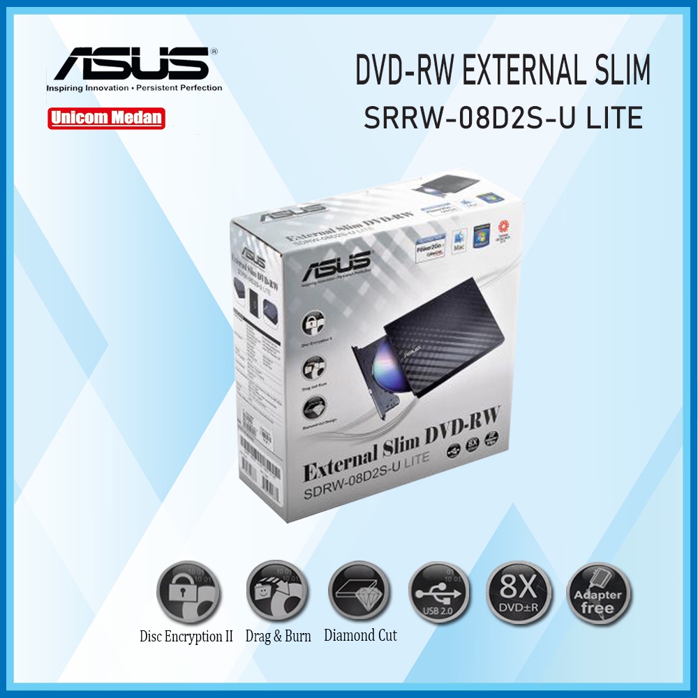 DVD RW EXTERNAL ASUS SDRW-08D2S-U LITE