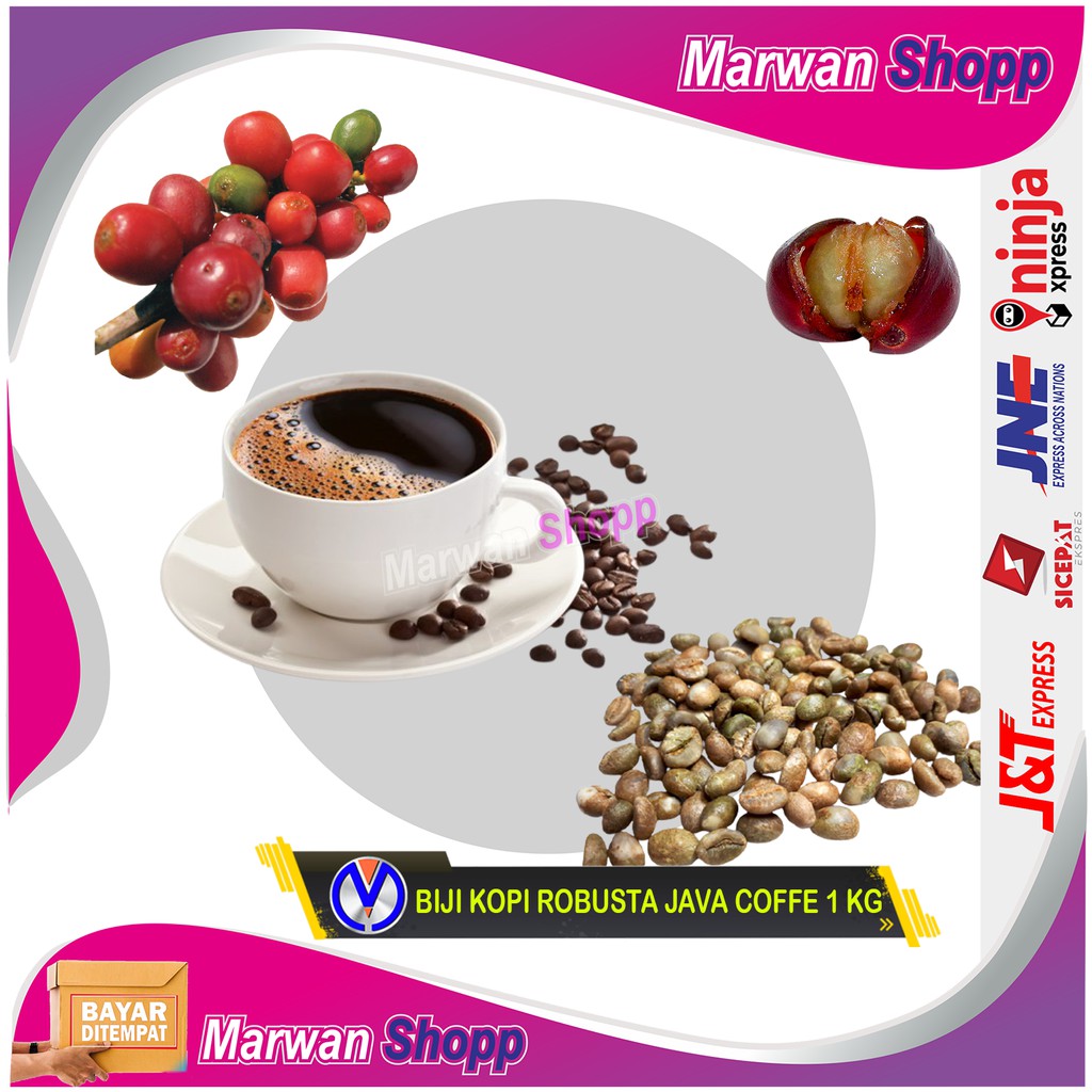 

BIJI KOPI ROBUSTA JAVA COFFE 1 KG KERING MARWAN SHOPP