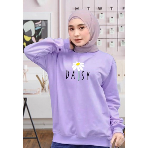 Kaos Lengan Panjang daisy baru / Kaos Sweatshirt / Atasan Wanita / Atasan Wanita Lengan Panjang