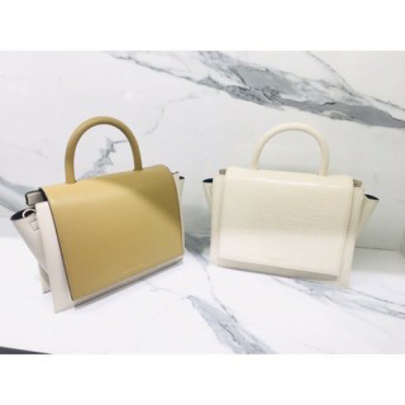 TAS BAG WANITA CK613 CROC EFFECT TOP HANDLE TRAPEZE BAG ORI PREMIUM IMPORT