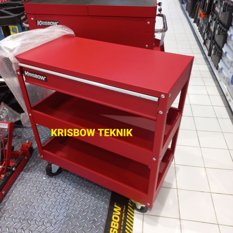 Troli Perkakas bengkel dengan Tray KRISBOW