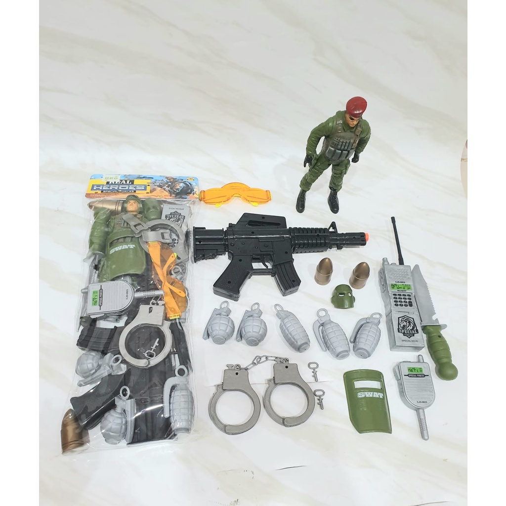 MAINAN TENTARA MILITARY BORGOL ARMY FIGURE TENTARA BESAR 24 CM