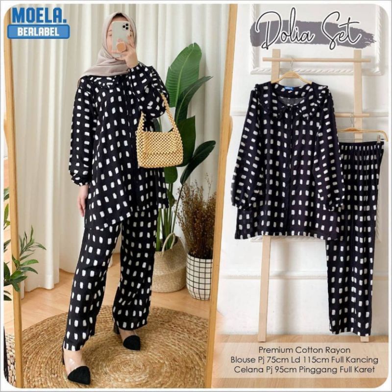 BELLE ONE SET / SETELAN RAYON DAILY ONE SET BAJU SETELAN WANITA KEKINIAN-ONESET (ANGELA SET)