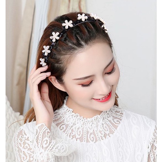 Bando Korea Perempuan Dewasa Motif Bunga Aksesoris Rambut motif Lucu Anak Perempuan Kualitas import AK107