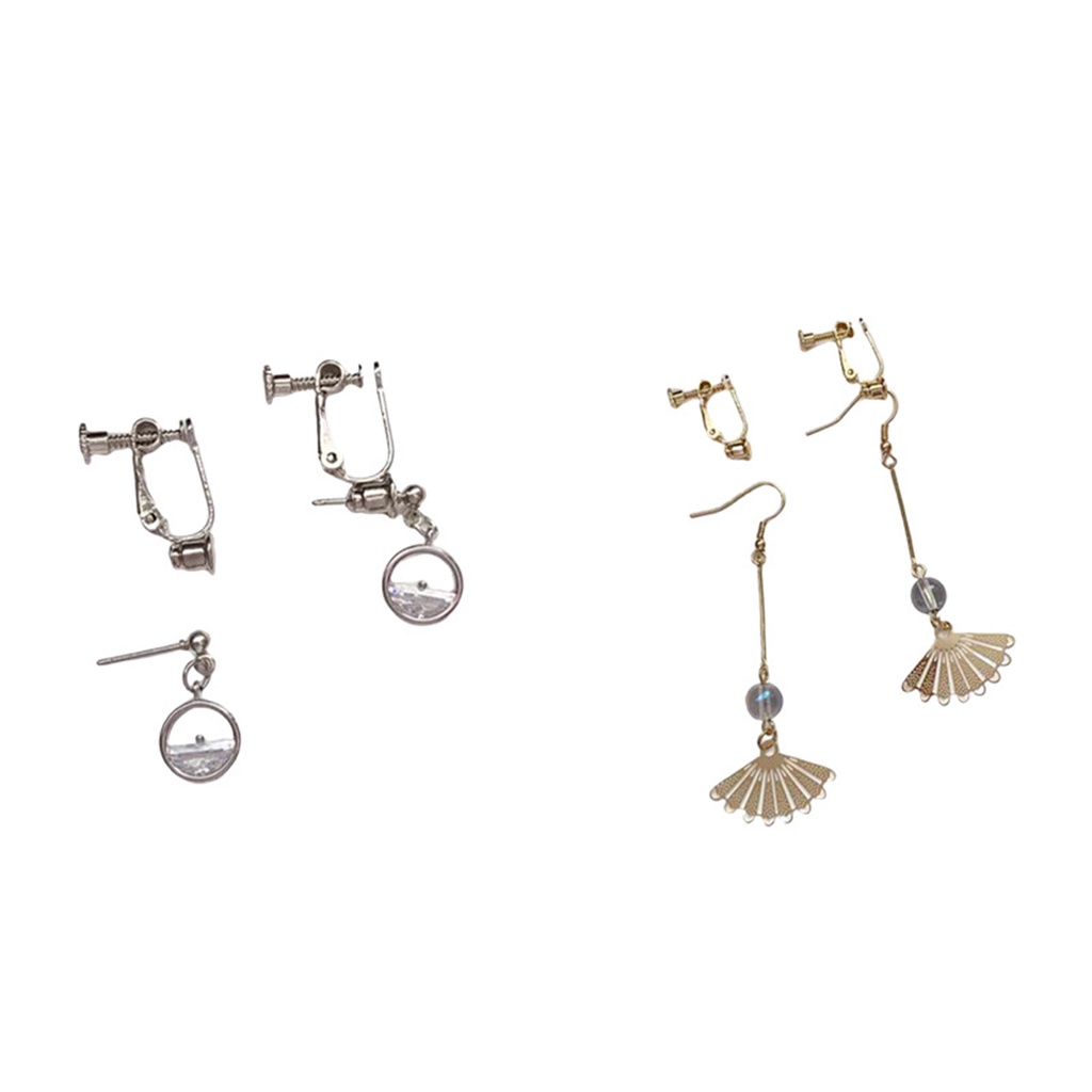 Hu Hu Hu Hu Hu Alat Bantu Pasang Kacamata♡ 5pcs Anting Klip Telinga Tanpa Tindik Dapat Disesuaikan