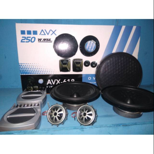Speaker Split AVX berikut crossoper pasif dan twiter speaker pintuk audio mobil