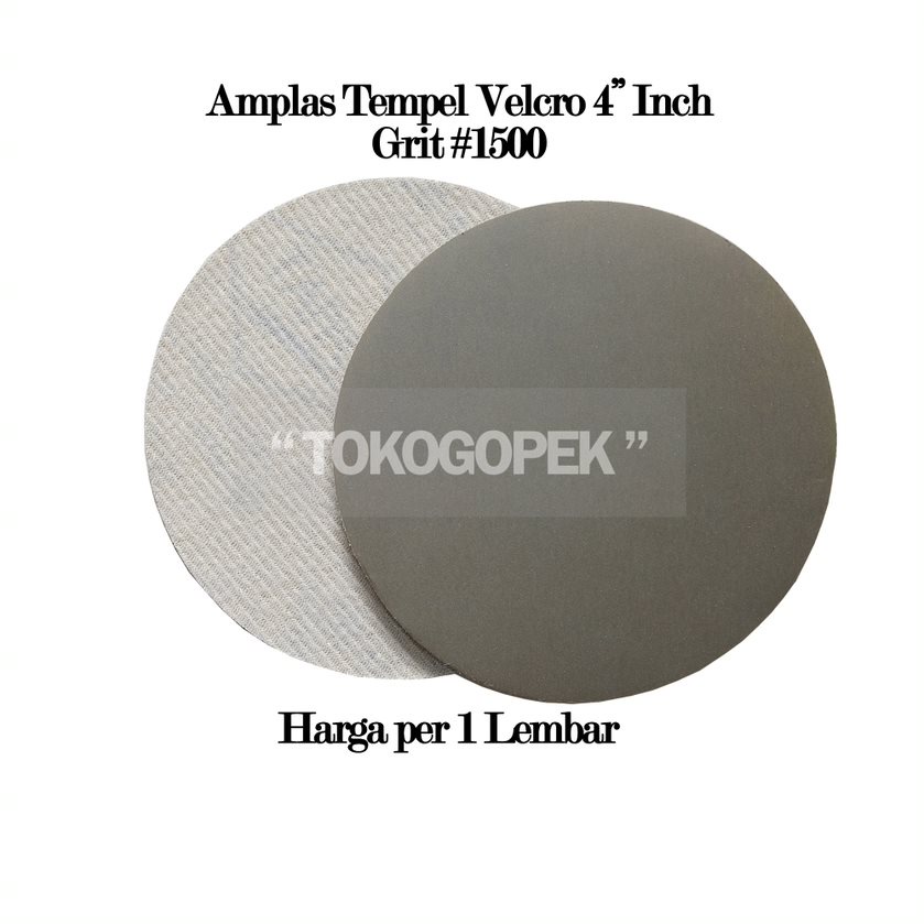 AMPLAS TEMPEL VELCRO 4&quot; INCH BULAT GRIT 1500 - 1PC