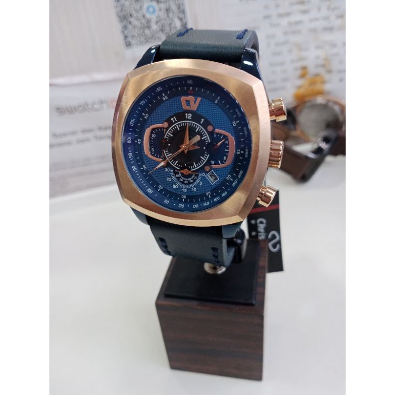 JAM TANGAN CHRIST VERA CV75048G-28 blue ORIGINAL GARANSI 2 TAHUN