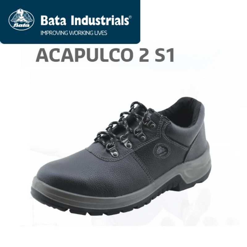 Sepatu Safety BATA INDUSTRIALS Acapulco Hitam - Safety Shoes Bata Industrials Acapulco Hitam