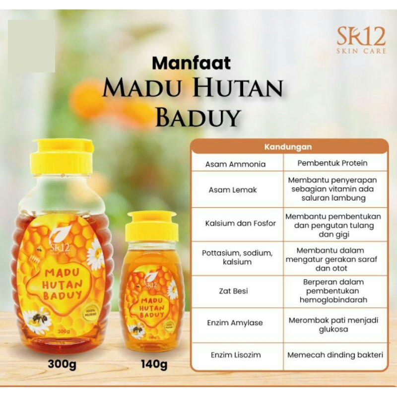 Madu Hutan Baduy SR12 | Original Badui SR 12 145gram 300 gram Official Asli 100% Grosir Murah