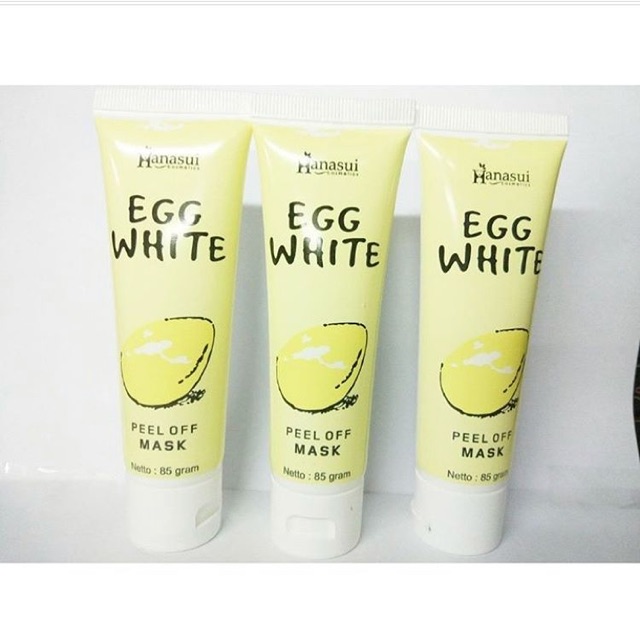 Egg white peel off mask